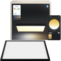 Philips Hue Hue White Ambiance Aurelle lampada a pannello quadrata, Luce LED Nero