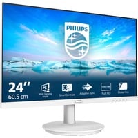 Philips V Line 241V8AW/00 Monitor PC 60,5 cm (23.8") 1920 x 1080 Pixel Full HD LCD Bianco, Monitor LED bianco, 60,5 cm (23.8"), 1920 x 1080 Pixel, Full HD, LCD, 4 ms, Bianco