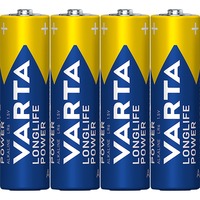 VARTA -4906/TR Batterie per uso domestico, Batteria Batteria monouso, Stilo AA, Alcalino, 1,5 V, 4 pz, 50,5 mm