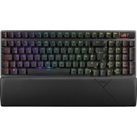 ASUS ROG Strix Scope II 96 Wireless tastiera Gaming USB + RF Wireless + Bluetooth QWERTZ Tedesco Nero, Tastiera da gioco Nero, Con cavo e senza cavo, USB + RF Wireless + Bluetooth, Interruttore a chiave meccanica, QWERTZ, LED RGB, Nero