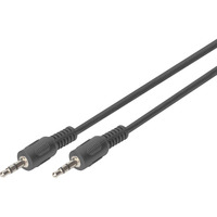 Digitus Cavo di collegamento audio jack 3,5 mm stereo Nero