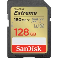 SanDisk Extreme 128 GB SDXC UHS-I Classe 10, Scheda di memoria 128 GB, SDXC, Classe 10, UHS-I, 180 MB/s, 90 MB/s