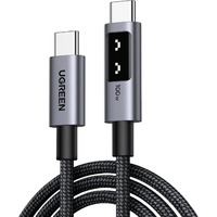 UGREEN 35501 cavo USB 1 m USB C Nero Nero/grigio, 1 m, USB C, USB C, Nero