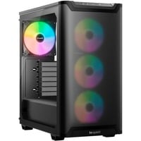 be quiet! Pure Base 501 LX Black Midi Tower Nero, Chassis Tower Nero, Midi Tower, PC, Nero, ATX, micro ATX, Mini-ATX, Acrilonitrile butadiene stirene (ABS), Vetro, Acciaio, Gaming