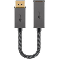 goobay Plus cavo adattatore DisplayPort > HDMI, 8K @ 60Hz grigio