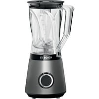Bosch Serie 4 MMB6141S Frullatore VitaPower Serie | 4 1200 W Argento, Mixer stand argento, Frullatore da tavolo, 1,5 L, Funzione PULSE, Tritaghiaccio, 1 m, 1200 W