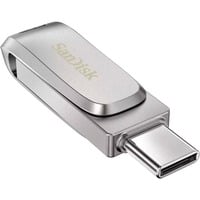 SanDisk Ultra Dual Drive Luxe unità flash USB 1000 GB USB Type-A / USB Type-C 3.2 Gen 1 (3.1 Gen 1) Acciaio inossidabile, Chiavetta USB argento, 1000 GB, USB Type-A / USB Type-C, 3.2 Gen 1 (3.1 Gen 1), 150 MB/s, Girevole, Acciaio inossidabile