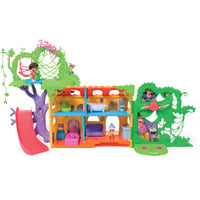 Spin Master Dora - Set di gioco Casita della foresta pluviale, Gioco da costruzione 