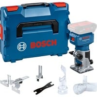 Bosch Fresatrice per bordi / tagliapiani a batteria GLF 18V-8 Professional solo, 18 Volt, Router blu/Nero