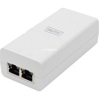 Digitus Gigabit Active 802.3at PoE Midspan, Iniettore PoE bianco