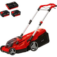 EINHELL RASARRO Tagliaerba a spinta Batteria Nero, Rosso, Rasaerba rosso/Nero, Tagliaerba a spinta, 450 m², 38 cm, 2,5 cm, 7,5 cm, 45 L