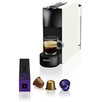 Krups Nespresso Essenza Mini, Macchina a capsula bianco, Macchina per caffè a capsule, 0,6 L, Capsule caffè, 1310 W, Nero, Bianco