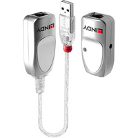 Lindy Extender USB 1.1 Cat.6, Estensione USB argento