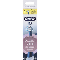 Braun Oral-B iO Pulizia Delicata Confezione da 4, Testina Nero