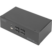 Digitus Switch KVM DisplayPort 4x 1 Nero
