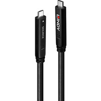 Lindy Cavo ibrido USB 3.2 Gen 1 e DP 1.4 Tipo C, Cavo di prolunga Nero