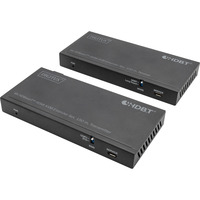 Digitus Set extender KVM HDMI 4K HDBaseT 2.0, Estensione HDMI Nero