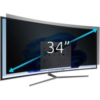Kensington Filtro per la privacy rimovibile in 2 direzioni per monitor curvi da 34” 21:9, Sulla privacy Nero, 86,4 cm (34"), 21:9, Monitor