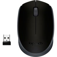 Logitech M171 Mouse Wireless, 2.4 GHz con Mini Ricevitore USB, Rilevamento Ottico, Durata ‎Batteria Fino a 12 Mesi, Mouse Ambidestro per PC/Mac/Laptop, Nero Nero/grigio, 2.4 GHz con Mini Ricevitore USB, Rilevamento Ottico, Durata ‎Batteria Fino a 12 Mesi, Mouse Ambidestro per PC/Mac/Laptop, Nero, Ambidestro, Ottico, RF Wireless, 1000 DPI, Nero