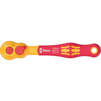 Wera 8007 A VDE Cricchetto Zyklop, 1/4", Pistola rosso/Giallo