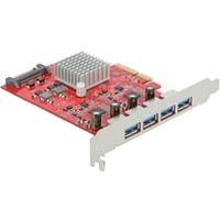 DeLOCK 90481 scheda di interfaccia e adattatore Interno USB 3.2 Gen 2 (3.1 Gen 2), Controller USB PCIe, USB 3.2 Gen 2 (3.1 Gen 2), PCIe 3.0, SATA a 15 pin, 10 Gbit/s, 5 V