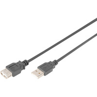 Digitus Cavo di prolunga USB 2.0, connettore USB-A > presa USB-A Nero