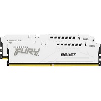 Kingston FURY FURY Beast 32GB 6000MT/s DDR5 CL30 DIMM (Kit of 2) White EXPO, Memoria bianco, 32 GB, 2 x 16 GB, DDR5, 288-pin DIMM, Bianco