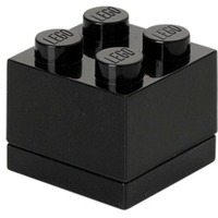 Room Copenhagen LEGO Mini Box 4, Scatola per il pranzo Nero