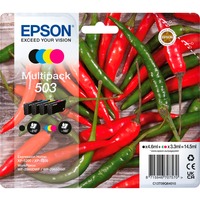 Epson 503 cartuccia d'inchiostro 4 pz Originale Resa standard Nero, Ciano, Magenta, Giallo Resa standard, Nero, Ciano, Magenta, Giallo, 4,6 ml, 3,3 ml, 4 pz, Confezione multipla