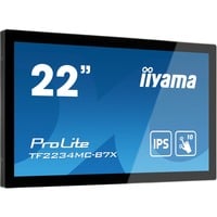 iiyama ProLite TF2234MC-B7X Monitor PC 54,6 cm (21.5") 1920 x 1080 Pixel Full HD LED Touch screen Multi utente Nero, Public Display Nero, 54,6 cm (21.5"), 1920 x 1080 Pixel, Full HD, LED, 8 ms, Nero