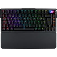 ASUS ROG Azoth Extreme tastiera Gaming USB + RF Wireless + Bluetooth QWERTZ Nero, Tastiera da gioco Nero, Con cavo e senza cavo, USB + RF Wireless + Bluetooth, Interruttore a chiave meccanica, QWERTZ, LED RGB, Nero