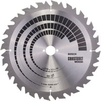 Bosch 2 608 640 701 lama circolare 31,5 cm 1 pezzo(i), Lama per sega Legno per costruzione, 31,5 cm, 3 cm, 2,2 mm, 3,2 mm, ATB (Angolo smussato superiore alternato)