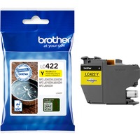 Brother LC-422Y cartuccia d'inchiostro 1 pz Originale Giallo Giallo, 1 pz, 550 pagine, Confezione singola