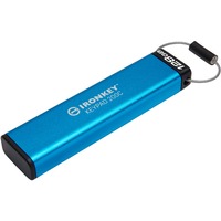 Kingston IronKey Keypad 200C USB-C da 128 GB, FIPS 140-3 livello 3 AES-256, Chiavetta USB FIPS 140-3 livello 3 AES-256, 128 GB, USB tipo-C, 3.2 Gen 1 (3.1 Gen 1), 280 MB/s, Sleeve, Blu