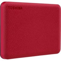 Toshiba Canvio Advance disco rigido esterno 2000 GB Rosso, Hard-disk rosso, 2000 GB, 2.5", 2.0/3.2 Gen 1 (3.1 Gen 1), Rosso