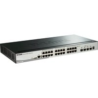 D-Link DGS-1510 Gestito L3 Gigabit Ethernet (10/100/1000) Nero, Interruttore Gestito, L3, Gigabit Ethernet (10/100/1000), Full duplex, Montaggio rack