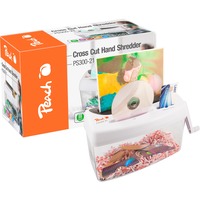 Peach PS300-21 distruggi documenti Triturazione incrociata 21,6 cm Trasparente, Bianco Triturazione incrociata, 21,6 cm, 3.5 x 40 mm, 4 L, 15 fogli, 1 fogli