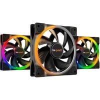 be quiet! Light Wings | 120mm PWM Triple Pack Case per computer Ventilatore 12 cm Nero 3 pz, Ventola Nero, Ventilatore, 12 cm, 1700 Giri/min, 70,53 m³/h, Nero