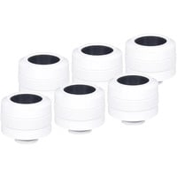 Alphacool Raccordo Eiszapfen PRO 16mm HardTube G1/4 - Bianco, Connessione bianco