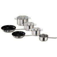 Bosch HEZ9SE060 set di pentole accaio, Nero, Acciaio inox, Ceramica, Induzione, Piastra sigillata, 9,05 kg, 230 x 390 x 590 mm, 10 kg