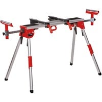 EINHELL 4310615 banchetto per sega per cornici 4 gamba/gambe Nero, Rosso, Base alluminio/Rosso, 100 kg, Metallo, 4 gamba/gambe, Metallo, Nero, Rosso, 12,5 kg