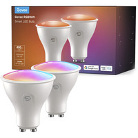 Govee Lampadina Intelligente RGBWW GU10, Lampada a LED Lampadina intelligente, Wi-Fi/Bluetooth, Bianco, LED, GU10, Multi