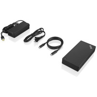 Lenovo ThinkPad USB-C Dockingstation Generalüberholt, Docking station Nero