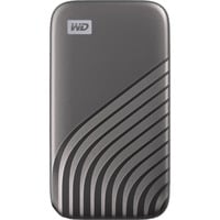 WD My Passport 2000 GB Grigio, Disco a stato solido grigio, 2000 GB, USB tipo-C, 3.2 Gen 2 (3.1 Gen 2), 1050 MB/s, Protezione della password, Grigio