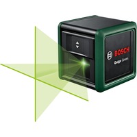 Bosch Laser a linee incrociate Quigo Green, con treppiede, Attraversare la linea laser verde/Nero