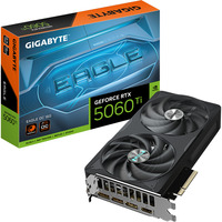 GIGABYTE GeForce RTX 5060 Ti EAGLE OC 16G Scheda Grafica – 16 GB GDDR7, 128 bit, PCI-E 5.0, 2617 MHz Frequenza del core, 3 x DisplayPort, 1 x HDMI, GV-N506TEAGLE OC-16GD 128 bit, PCI-E 5.0, 2617 MHz Frequenza del core, 3 x DisplayPort, 1 x HDMI, GV-N506TEAGLE OC-16GD, GeForce RTX 5060 Ti, 16 GB, GDDR7, 128 bit, 7680 x 4320 Pixel, PCI Express x16 5.0