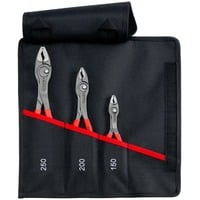KNIPEX Rolltasche TwinGrip, set di pinze frontali 3 pezzi, Set pinze rosso