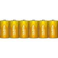 VARTA 4114 Batteria monouso C Alcalino Batteria monouso, C, Alcalino, 1,5 V, 6 pz, Blu, Giallo