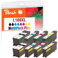 Peach 315297 cartuccia d'inchiostro 8 pz Nero, Ciano, Magenta, Giallo Nero, Ciano, Magenta, Giallo, 8 pz, Confezione multipla