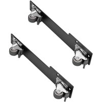 SilverStone Set di 2 ruote girevoli a 360° collegate SST-RAC-SRW-002, Enclosure per rack Nero